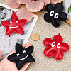 4Pcs 4 Styles Imitation Leather Pendants FIND-CL0001-25-3