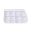 8 Grids Transparent Plastic Jewelry Trays CON-K002-02D-2