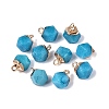 Dyed Natural White Jade Pendants G-N359-18G-17-1