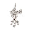 925 Sterling Silver Long-tailed Devil Charms STER-R010-02P-1