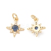 Eco-Friendly Brass Micro Pave Cubic Zirconia Charms X-KK-I698-28G-1