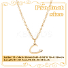 1pc 304 Stainless Steel Letter Pendant Necklaces NJEW-LP0001-39C-G-2