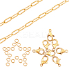 DIY Paperclip Chain Jewelry Making Kits DIY-SC0014-49G-1