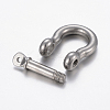 Tarnish Resistant 304 Stainless Steel D-Ring Anchor Shackle Clasps LS-STAS-P198-11A-2