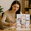 4-Tier 12 Grids Wood Greeting Card Storage Riser Racks ODIS-WH0100-15-5