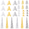 240Pcs 12 Styles Iron Bead Caps IFIN-YW0003-84-1