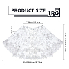 Detachable Polyester Bridal Lace Shawls AJEW-WH0696-057-2