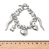 304 Stainless Steel Double-strand Bracelets BJEW-G758-01P-5