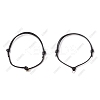 40Pcs 2 Colors Adjustable Black Waxed Polyester Cord Bracelet Making AJEW-UN00043-1