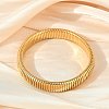 304 Stainless Steel Flat Snake Chain Bracelet BJEW-B076-01G-1