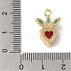 Brass Micro Pave Colorful Cubic Zirconia Pendants KK-R162-012G-3