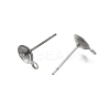 Anti-Tarnish 304 Stainless Steel Stud Earring Findings STAS-P370-02D-P-2