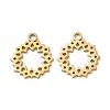 Ion Plating(IP) 304 Stainless Steel Charms STAS-Q303-06G-1