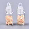Glass Wishing Bottle Pendant Decorations X-GGLA-S036-05-3