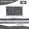 1 Roll Resin Rhinestone with Plastic Imitation Pearl Beaded Trim DIY-BC0015-57C-2
