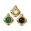 Synthetic Malachite/Opalite/Natural Black Onyx(Dyed and Heated) Pendants STAS-Q350-20G-1
