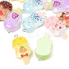 Transparent Resin Imitation Food Pendants RESI-P049-03P-M-2