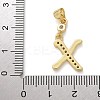 Brass Micro Pave Cubic Zirconia Pendants KK-M319-02G-X-3