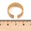 304 Stainless Steel Cuff Open Rings for Women RJEW-I113-02G-03-5