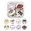 16Pcs 8 Style Eco-Friendly Alloy Enamel Pendants ENAM-FS0001-15-1