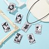 22Pcs 22 Style Tarot Theme Printed Acrylic Pendants MACR-SZ0001-81-6