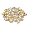 30Pcs 5 Styles Crystal Glass Rhinestone Pendants RB-TA0001-09-3