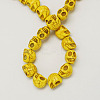Synthetical Turquoise Beads Strands TURQ-S105-10x10mm-01-2
