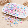 1300Pcs 26 Style Opaque White Acrylic Beads SACR-CD0001-02-4