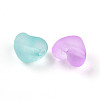 Frosted Transparent Acrylic Beads FACR-N006-02-2