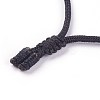 Adjustable Natural Rhodonite Pendant Necklaces NJEW-A125-C01-3