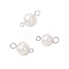 Natural Cultured Freshwater Pearl Round Links PALLOY-JF04219-01-1