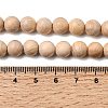 Natural Wood Beads Strands WOOD-B011-01A-4mm-5