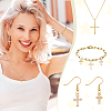 10Pcs 10 Styles Brass Micro Pave Cubic Zirconia Charms KK-GA0002-21G-5