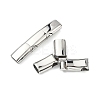 Smooth 316 Surgical Stainless Steel Rectangle Magnetic Clasps STAS-Z134-01P-2