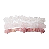 3Pcs 3 Styles Natural Mixed Gemstone Chips Stretch Bracelets Set BJEW-JB11060-02-1
