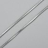 Non-Tarnish 304 Stainless Steel Square Snake Chain Necklaces LS-NJEW-P170-01P-08-3