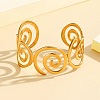 304 Stainless Steel Cuff Bangles for Women BJEW-D384-02G-1