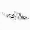 Tibetan Style Alloy Pendants TIBEP-N008-071AS-RS-2