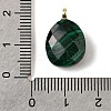 Natural Malachite Pendants G-Z090-01G-09-3