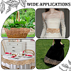 10 Yards Polyester Flower Embroidery  Lace Ribbon OCOR-GF0004-86-4