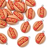 20Pcs Opaque Resin Pendants RESI-YW0005-06-1