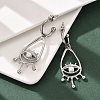 304 Stainless Steel Shell Pearl Dangle Stud Earrings for Women EJEW-U051-06P-3