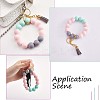 90Pcs Silicone Beads 15mm Round Silicone Bead Bulk Colorful Silicone Bead Kit for Keychain Jewelry DIY Crafts Making JX305A-6
