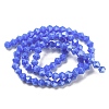 Opaque Solid Color Electroplate Glass Beads Strands GLAA-F029-P4mm-C11-2