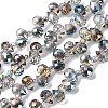 Transparent Electroplate Glass Beads Strands EGLA-F152A-FR06-1