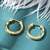 Twist Brass Micro Pave Clear Cubic Zirconia Hoop Earrings EJEW-D311-006G-5