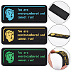 3Pcs 3 Colors Overburdened Nylon Patches with Hook and Loop Backing for Tactical Backpacks AJEW-WR0003-11-3
