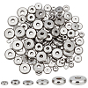 180Pcs 6 Styles 304 Stainless Steel Beads STAS-PH0005-18-1