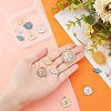 12Pcs 6 Style 304 Stainless Steel Rhinestone Pendant STAS-CA0001-85-3