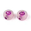 Luminous Frosted Acrylic Beads FACR-T008-02O-2